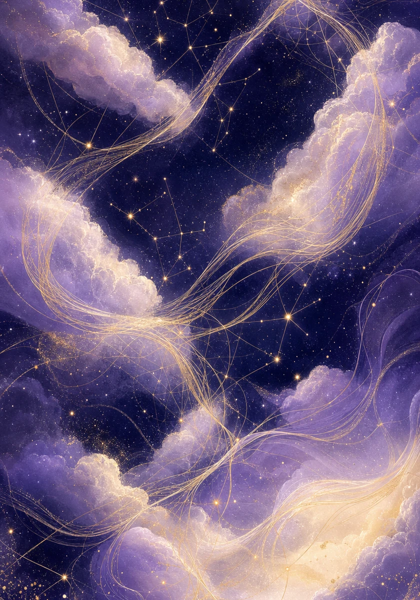The Connection Weaver archetype portrait — a thoughtful figure joining luminous threads of light