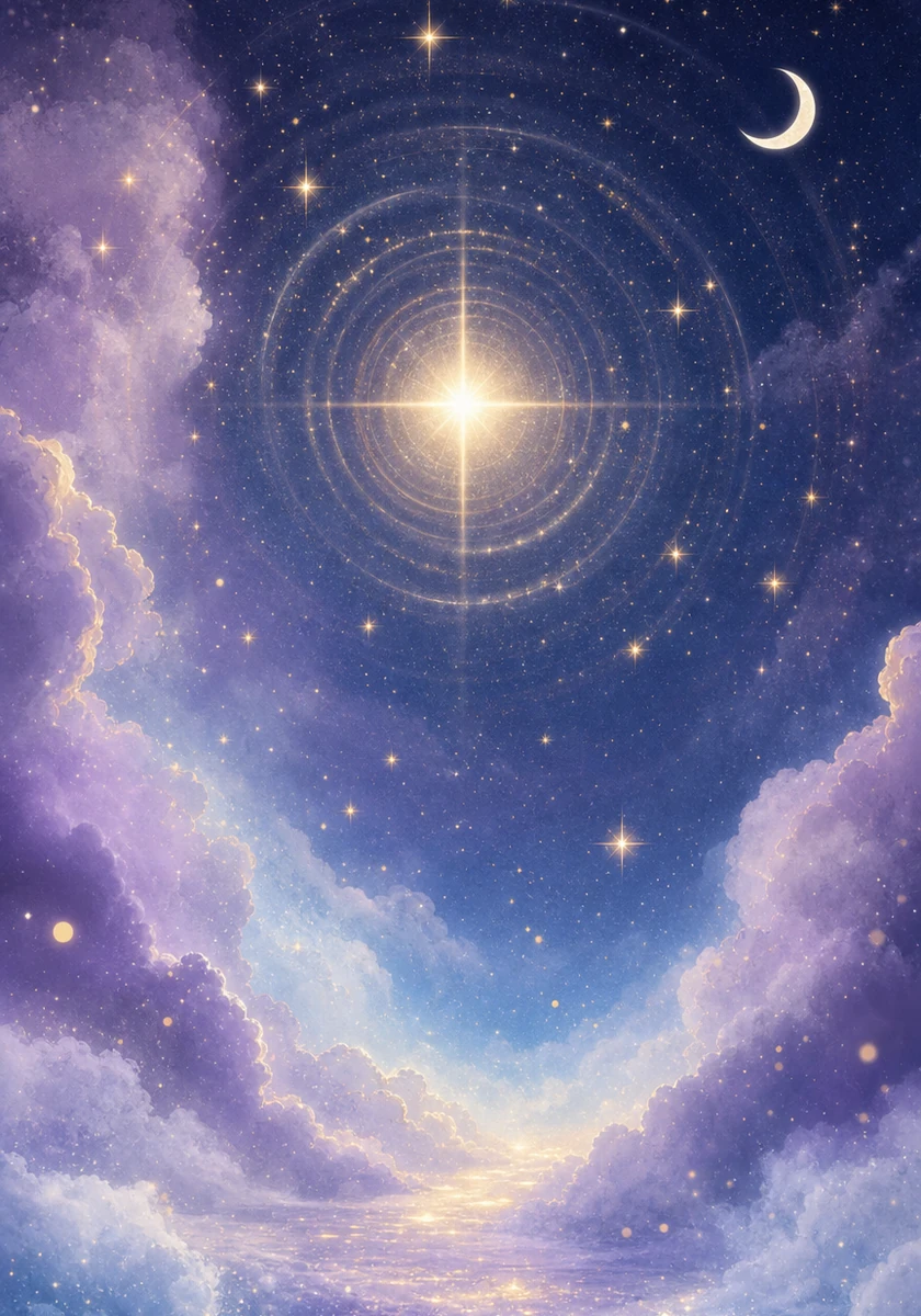 The Number Listener archetype portrait — a thoughtful figure surrounded by softly glowing numbers