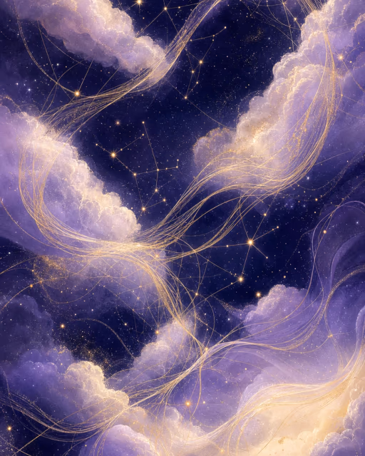 The Connection Weaver archetype portrait — a thoughtful figure joining luminous threads of light